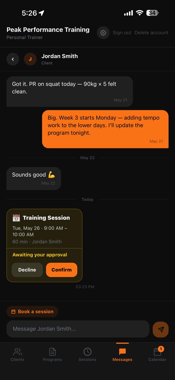 Menlore chat and approvals