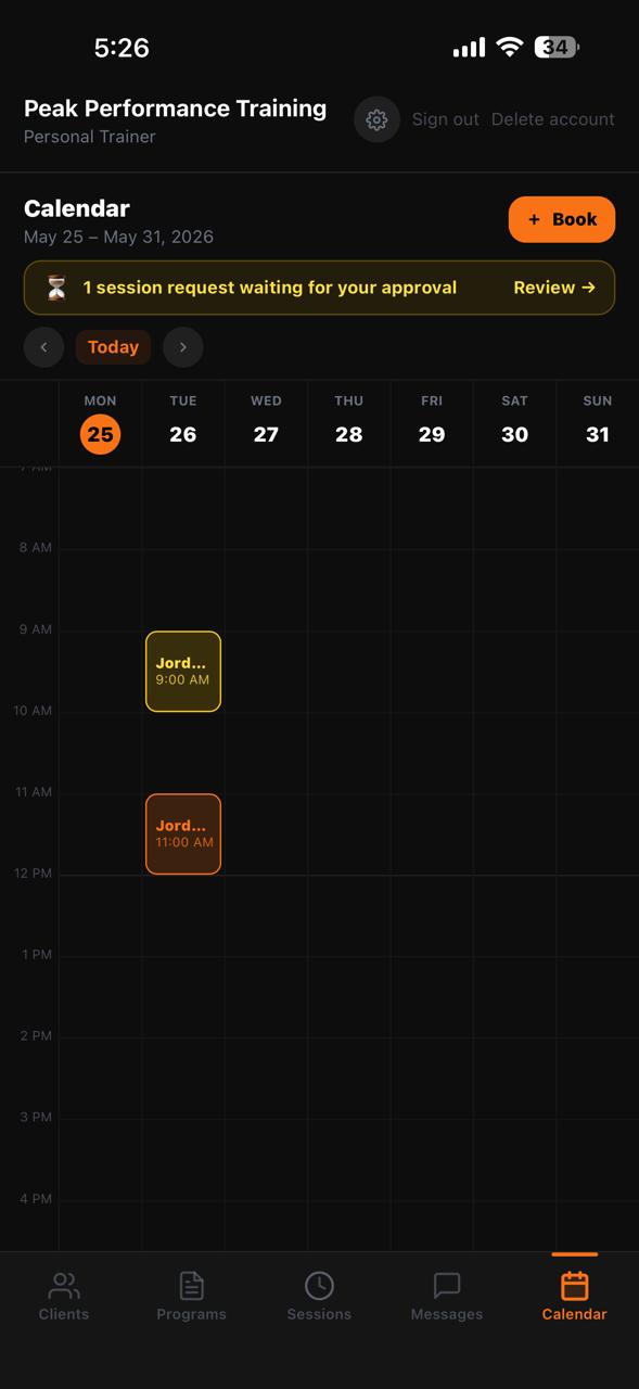 Menlore calendar