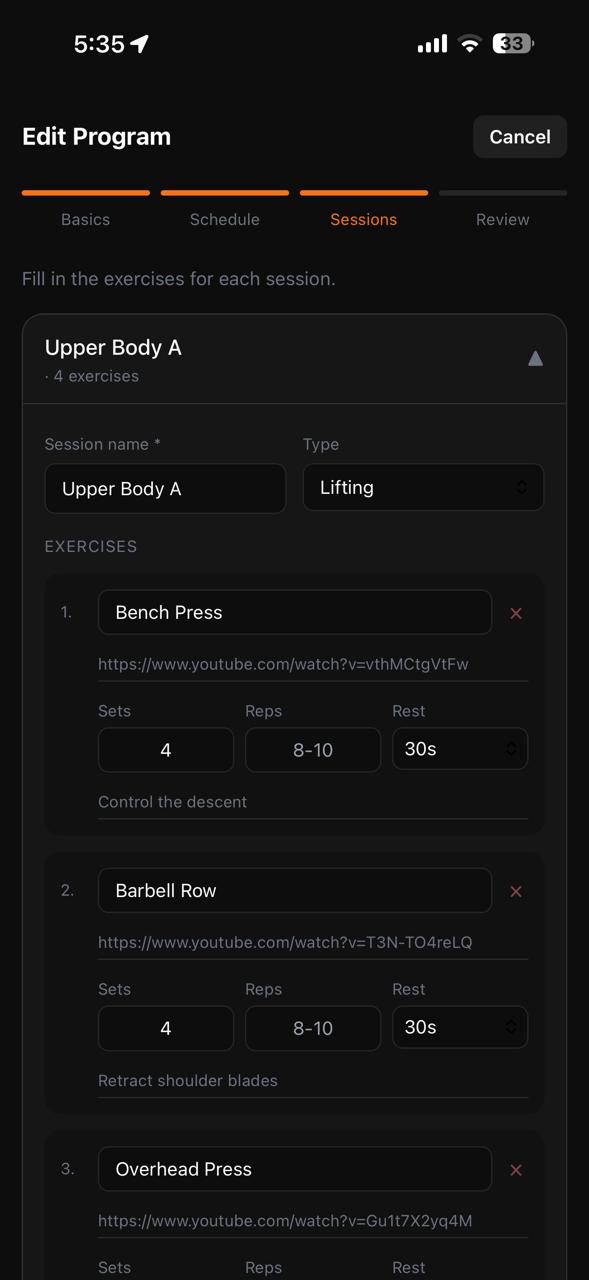 Menlore program builder